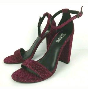 Brash Pink Glitter Heels Size 7.5